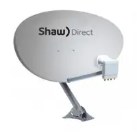 SHAW DIRECT HDTV ELLIPTICAL SATELLITE DISH MODEL 60E XKU &bell