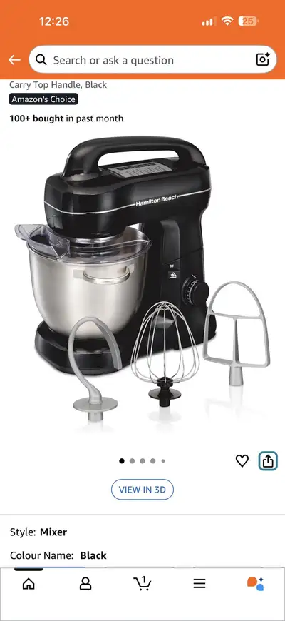 Hamilton beach mixer, View more