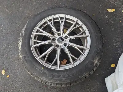 Basic Description: 4 Almost new 18 inch winter tires on alloy rims with TPMS Tire: 235/60R18 107S Ri...