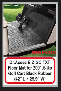 (NEW) Golf Cart Floor Mat E-Z-GO TXT  2001.5-Up (42"L × 29.9"W)