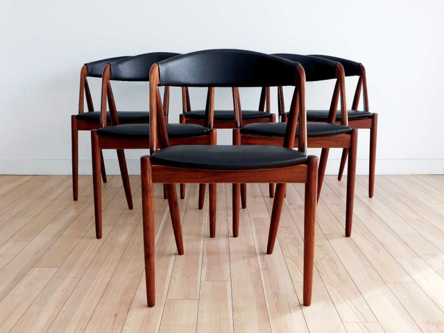 Kai Kristiansen Dining Chairs Model 31 by Schou Andersen Møbelfa dans Chaises, Fauteuils inclinables  à Ouest de l’Île