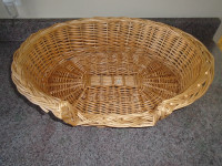 wicker pet bed - cat - small dog