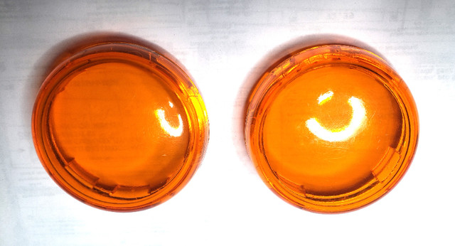 Harley Davidson  2" Amber Lens x 2 in Motorcycle Parts & Accessories in Windsor Region