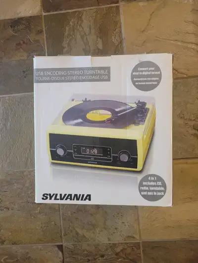 Sylvania USB Encoding Stereo Turntable + Sony CD Walkman, View more
