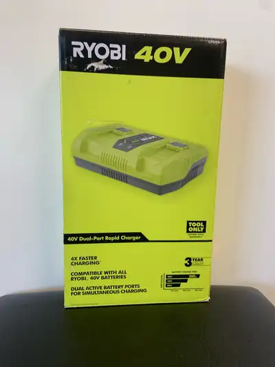 Ryobi 40V Dual Port charger , View more