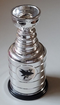Vintage Labatt`s Mini Stanley Cup NHL Trophy San Jose Sharks