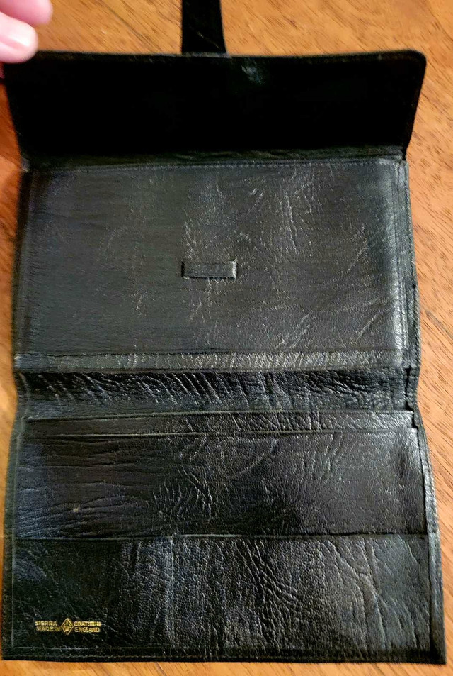 Vintage Black Goatskin Leather Wallet in Women's - Bags & Wallets in Peterborough - Image 3