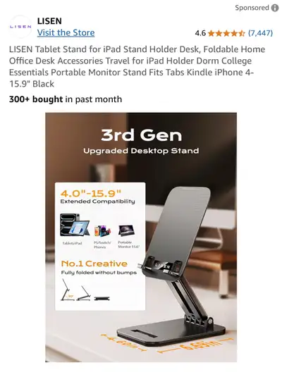 LISEN Tablet Stand, View more