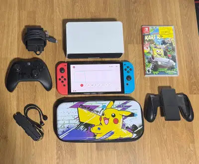 Nintendo Switch Oled Bundle - Game and Accessories, View more