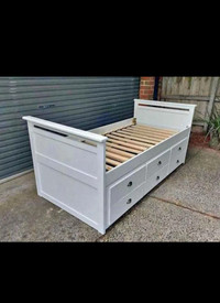 White captain bed with drawers available for sale