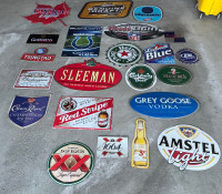 Beer, alcohol, red bull aluminum/tin signs - Lot of 21
