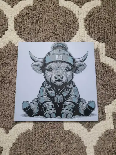 3D Printed Cow Print Only selling for $1 :) Pickup in St.Thomas (cash or e-transfer) Delivery/Meetup...