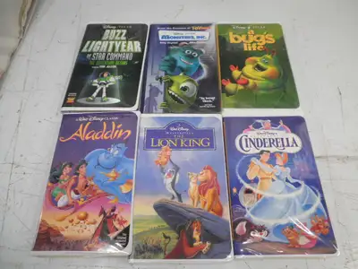 Selling some Disney VHS movies, See pictures. All are in very good condition. Don't have a player an...