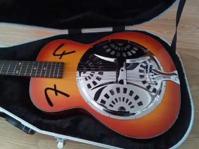 Fender Resonator Acoustic Guitar with Gator Classic Guitar Case, View more