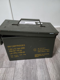 Army Ammo Box - Green Metal