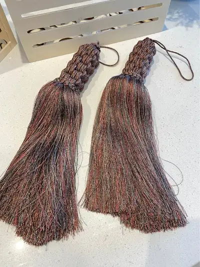 Pair of long decorative Boho Tassels from the Bombay Company, View more