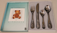 WMF Kinderbesteck "Teddy" Children's Cutlery 4 Pieces Set