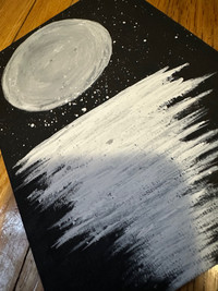 painting of the moon