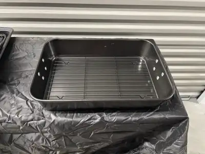 Non-Stick Roasting Pan with Rack, View more