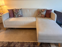 Ikea LINANAS Sofa, with chaise/ Vissle beige