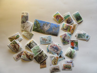 STAMPS - DINOSAURS // SPACE // SOCCER - for collectors or crafts