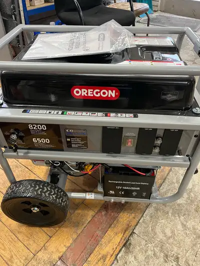 New 8200 starting watt generator with electric start , View more
