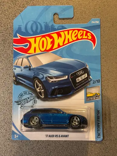 Hot Wheels Audi RS6 RS Avant blue, View more