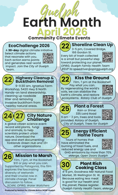 Earth Month 2026 - Guelph, View more