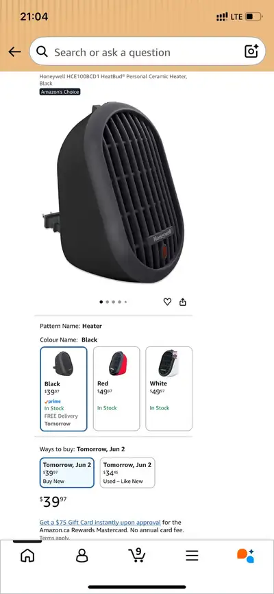 Brand new mini heater, View more