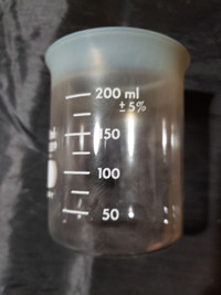 PYREX Glass 250mL beakers with Teflon Coated Rim