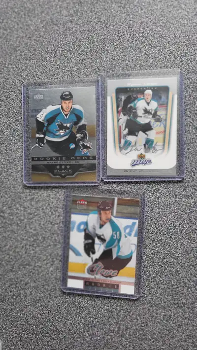San Jose Sharks Ryane Clowe 3 Carte Hockey Card, View more