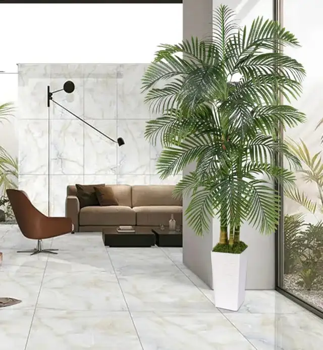 New/ assembled artificial palm tree with pot7 ft $150 firm
