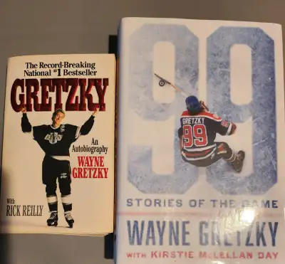 Wayne Gretzky NHL Hockey Star 2 Books Biography sports history, View more