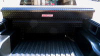 Weather Guard Black Aluminum Saddle Box For Mid-Sized Truck