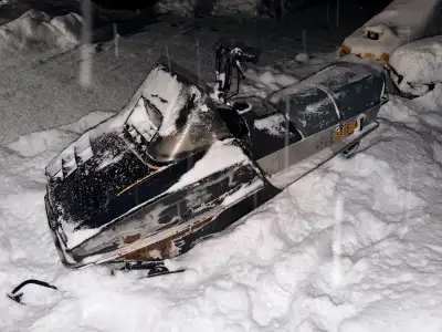 Perfect ditch banger sled for all this nice fresh snow - she ain’t pretty but works wicked! 82 citat...