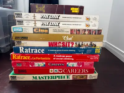 Vintage Board Games ($20 EACH - 2 for $30 - 3 for $50) 221B Baker Street - COMPLETE Whosit? - COMPLE...