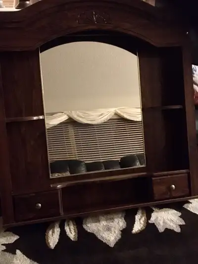 Wood dresser mirror, View more