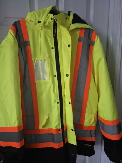 Mens Winter parka coat - Hi vis, View more