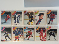 1978-79 OPC "Key" hockey cards, 10 cards, VG+