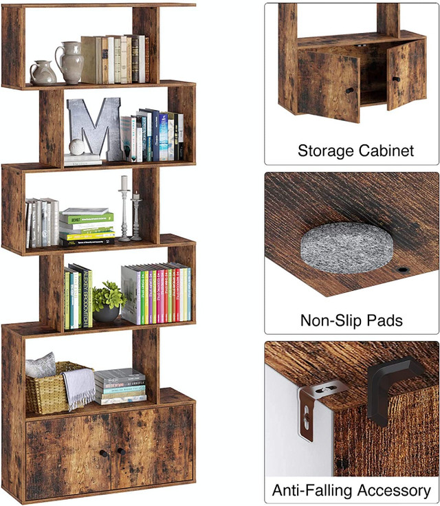 Brand new 6tier bookcase/bookshelf/display shelf with