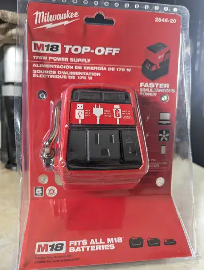 Milwaukee M18 Top-off power supply , View more