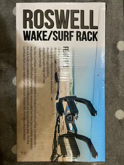 Roswell Elite Surf / Wake Rack includes Universal Clamp. Compare at over $800.