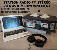PETITE STATION RADIO FM STÉRÉO - VISTA- DIFFUSION   5 A 20 KM -