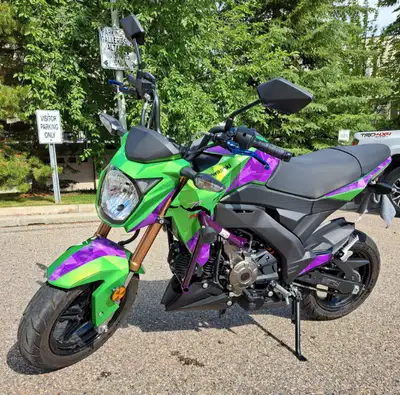 Hello, This 2017 Kawasaki z125 pro is currently registered and insured in Alberta. Serviced by Black...