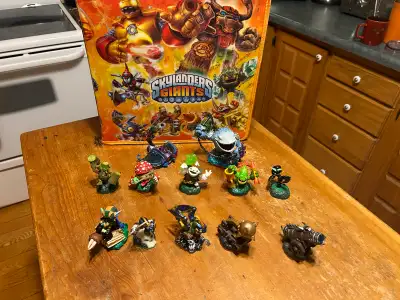 Skylanders giants, traps, super chargers, etc. $5 each. Giants case $20. Excellent condition. Pick u...