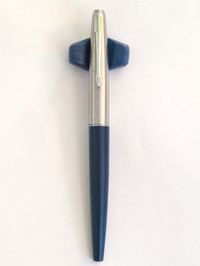 Parker 45 blue steel nib fountain pen
