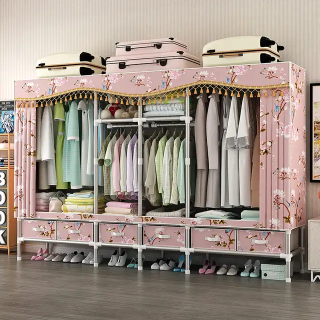 2.4M  Steel Frame with 25MM Steel Pipes Drawer-Style Closet in Dressers & Wardrobes in Oakville / Halton Region - Image 3