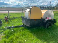 Driveway sealing rig with trailer pump and two aluminum tanks $2