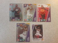 CARTES DE BASKETBALL DE LEBRON JAMES CLEVELAND ET LAKERS