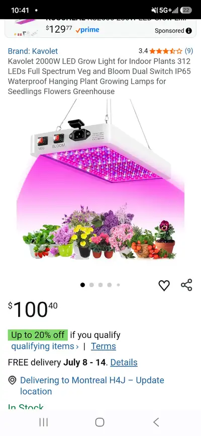Lampe de croissance LED pour plantes d'intérieur, View more